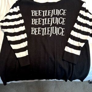Beetlejuice lightweight sweater (Torrid)